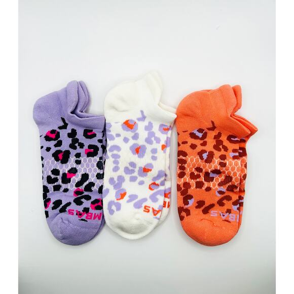 Bombas Accessories - Bombas Women's Cheetah Print Ankle Socks Medium 3 pairs NWOT